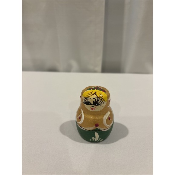 Other - Vintage Russian Nesting Wooden Stacking Dolls~ Set of 4